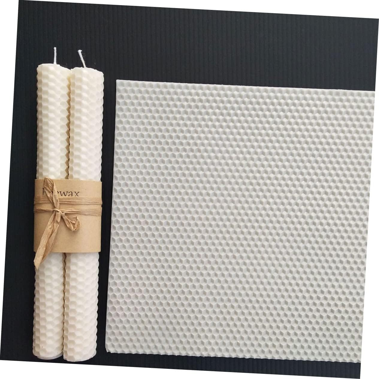 HOODANCOS Beeswax Candles Kit 10 Pcs Sheets Cotton Cores DIY Candle Making Supplies for All Occasions