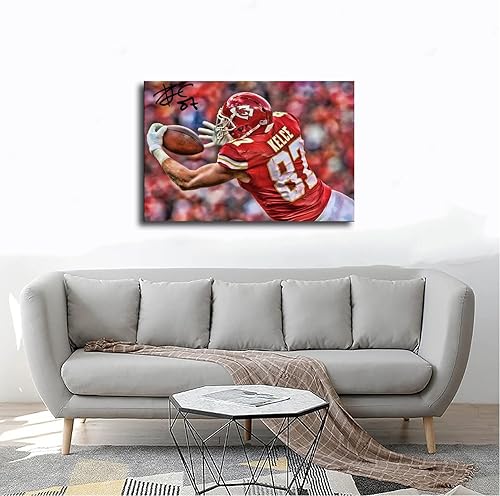 Miniatura 4 de BAWEE Póster de lona Travis Kelce para decoración de dormitorio, paisaje deportivo, oficina, habitación, regalo, sin marco 12 x 18 pulgadas (11.8 x