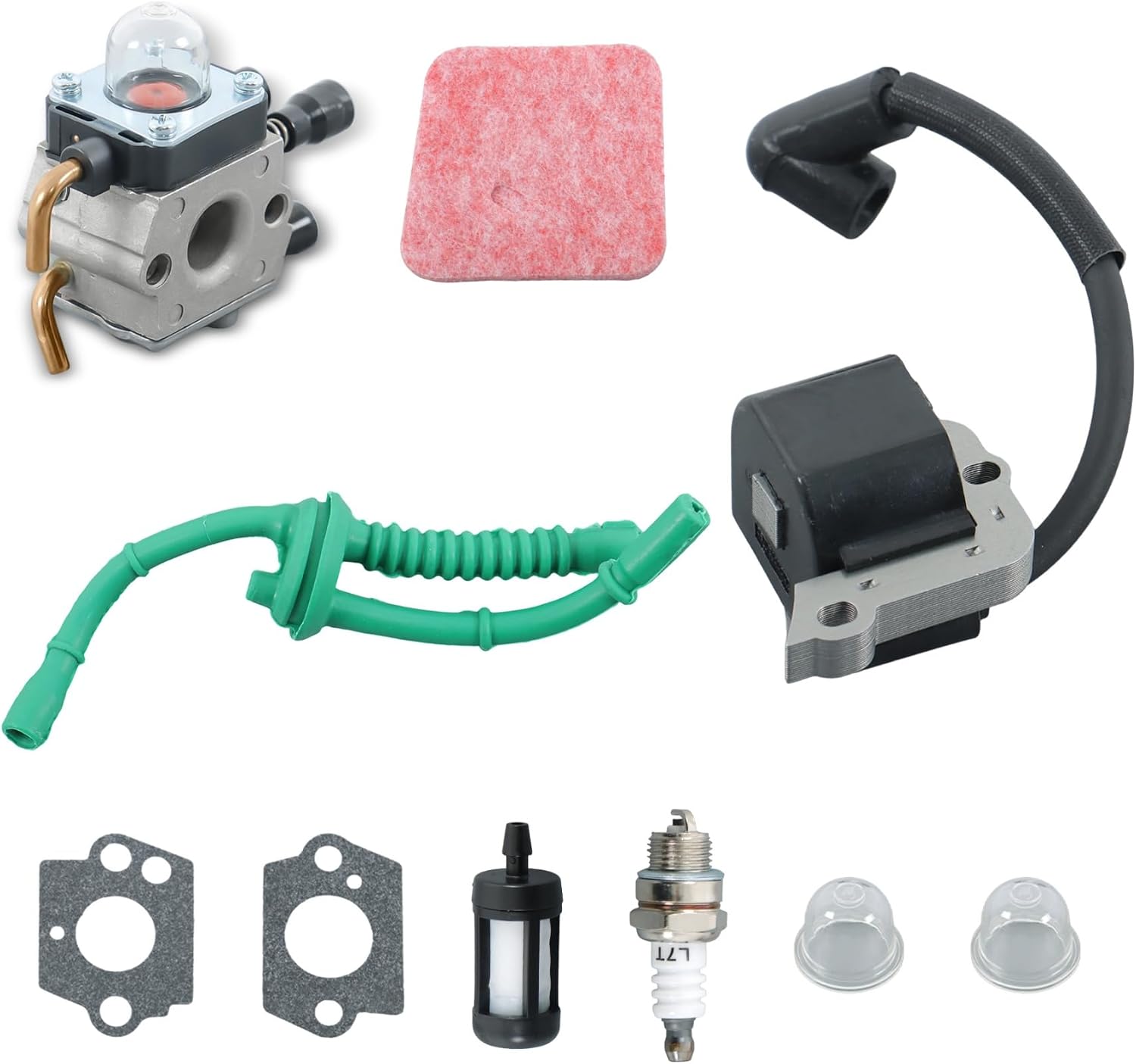 Carburetor with Ignition Module Coil Replacement for Stihl Trimmer FS38 FS45 FS46 FS55 FS55R KM55 C1Q-S186A C1Q-S97A