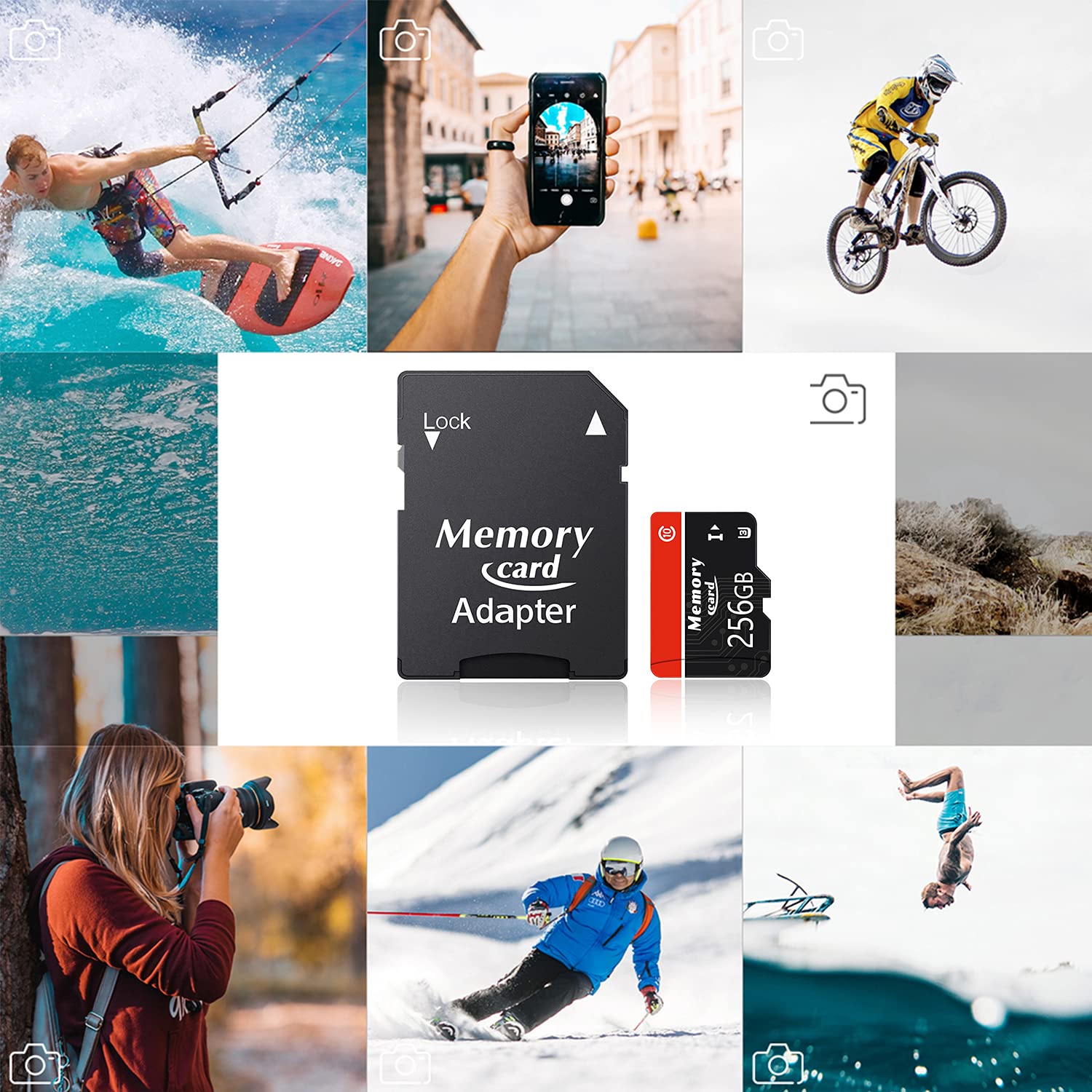 Amazon | Jumpbule 高性能256GB内蔵メモリーSDXCカードSDメモリー