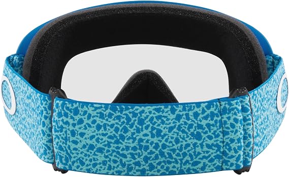 Oakley Man Sunglasses Blue Crackle Frame, Clear Lenses, 0MM