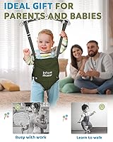 Vista 7 de Saltador de puerta para bebé Master Baby - Resistente con correa ajustable, suave asiento de rebote Johnny, ideal para regalo de bebé, instalación