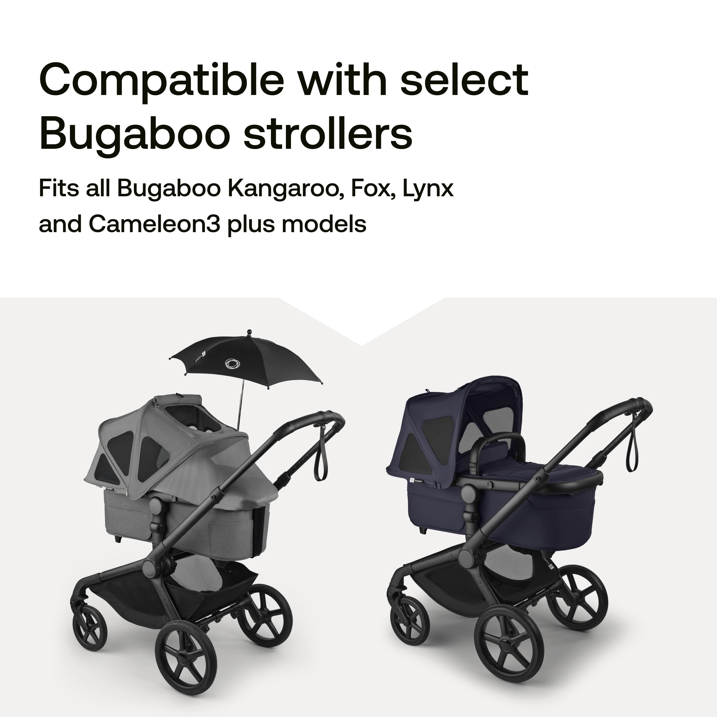 Bugaboo Capota ventilada Fox y Cameleon, extensible para una protección adicional y una protección solar óptima, repelente al agua, Desert Taupe