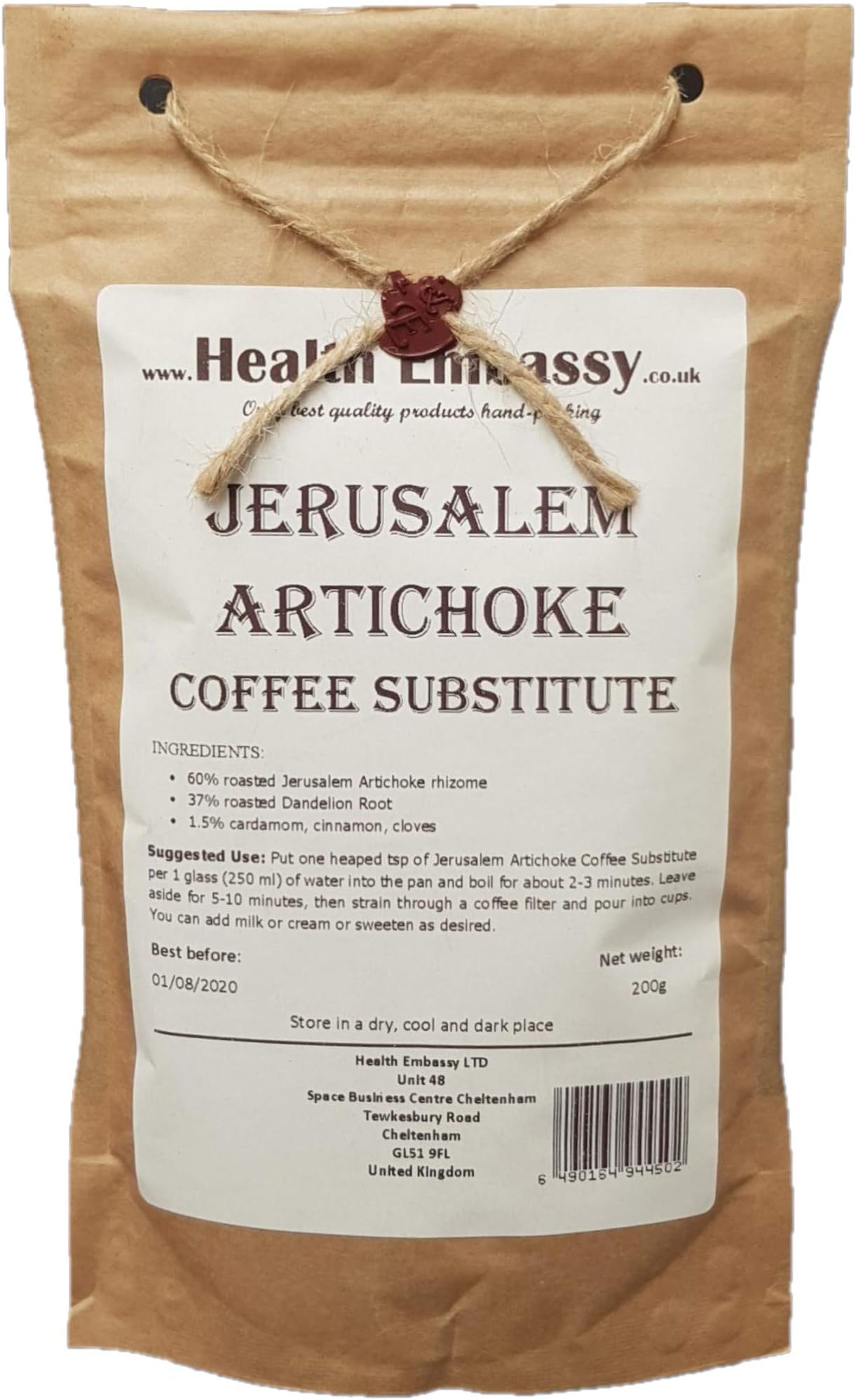 Health Embassy Jerusalem Artichoke Coffee Substitute (100g)