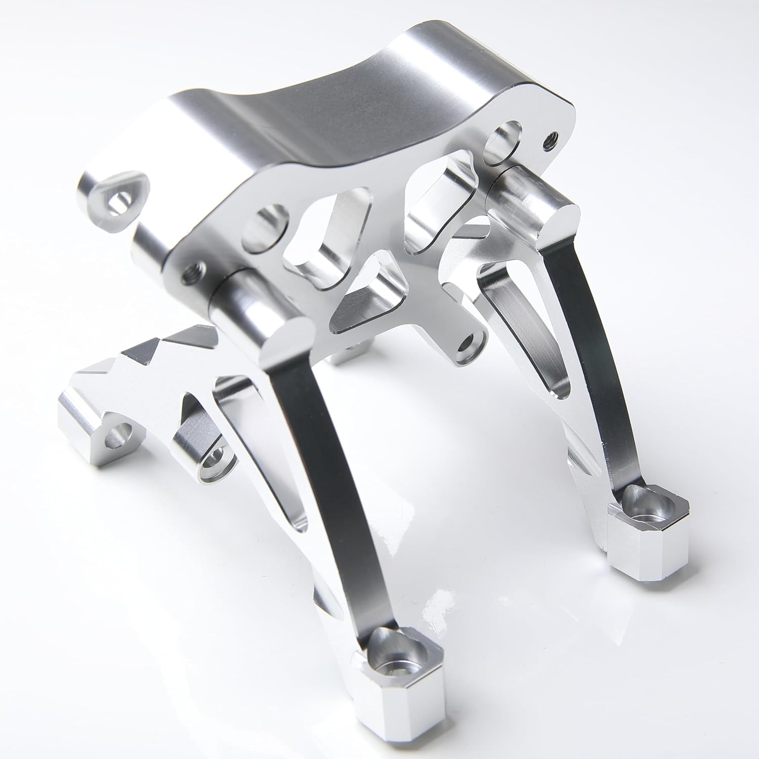 GTBRacing CNC Aluminum Front Shock Tower Brace for 1/5 RC Car HPI Baja KM Rovan 5b ss (Silver)