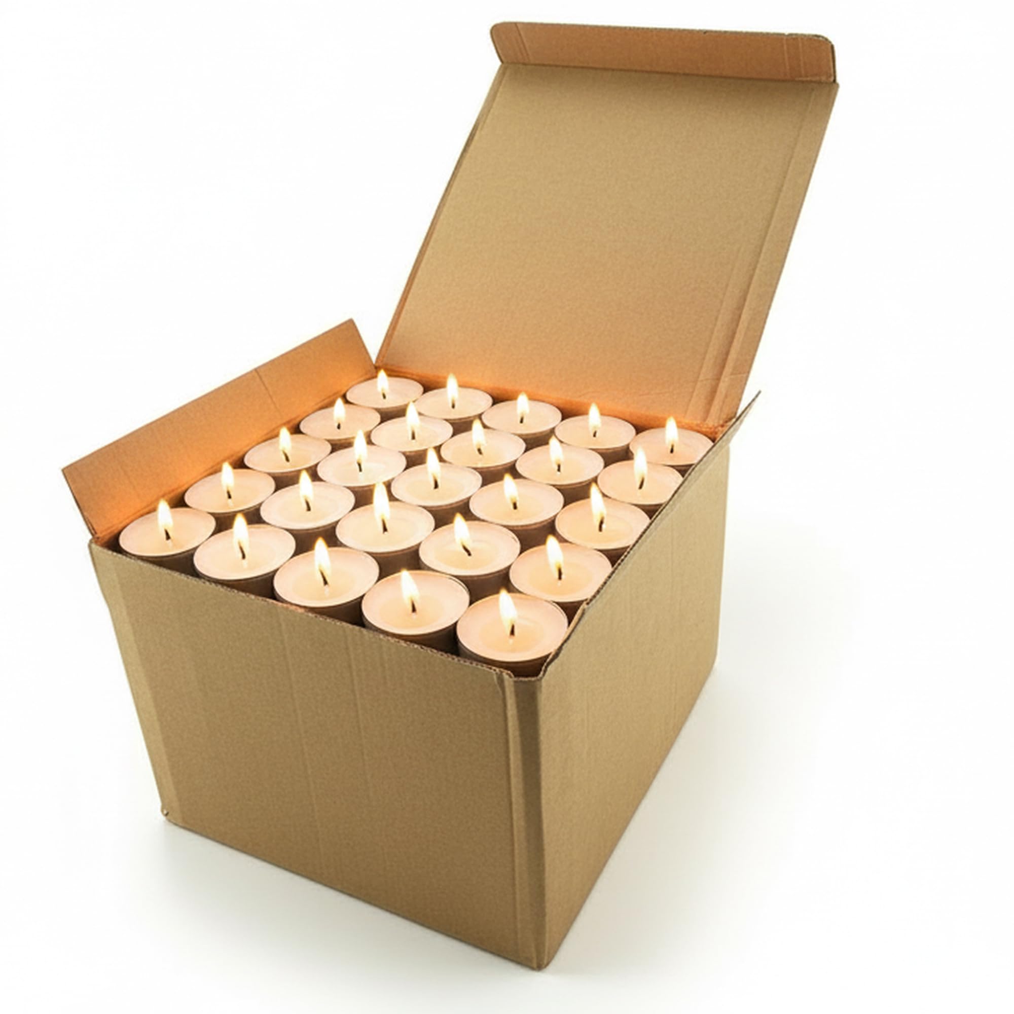 coku Paraffin Wax White Tealight Smokeless Diya Unscented Candles - 100 Bulk Pack 4.5 Hour Burn Time | Long Lasting-image-40