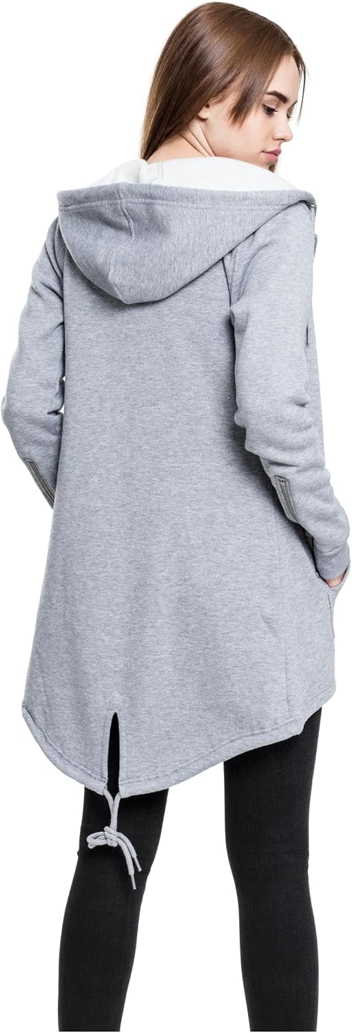 Urban Classics Ladies - SWEAT PARKA Zip Hoody grey - XL