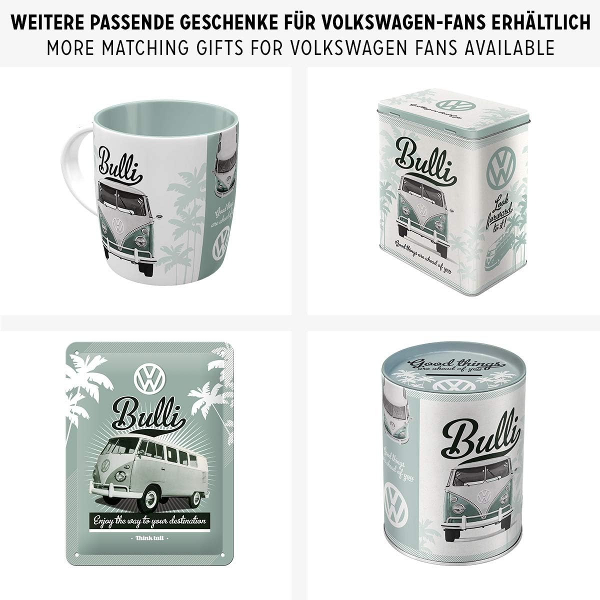 Nostalgic-Art 83054 Volkswagen - VW Think Tall & Small, Magnet Set (9pcs)