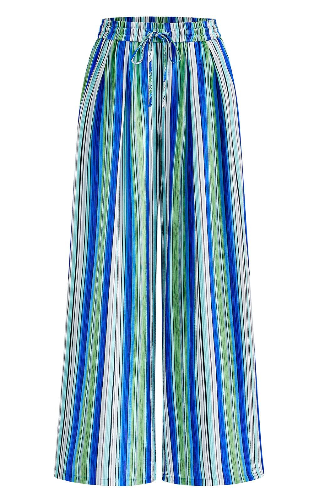 Photo 1 of PRETTYGARDEN High Waist Floral Wide Leg Pants