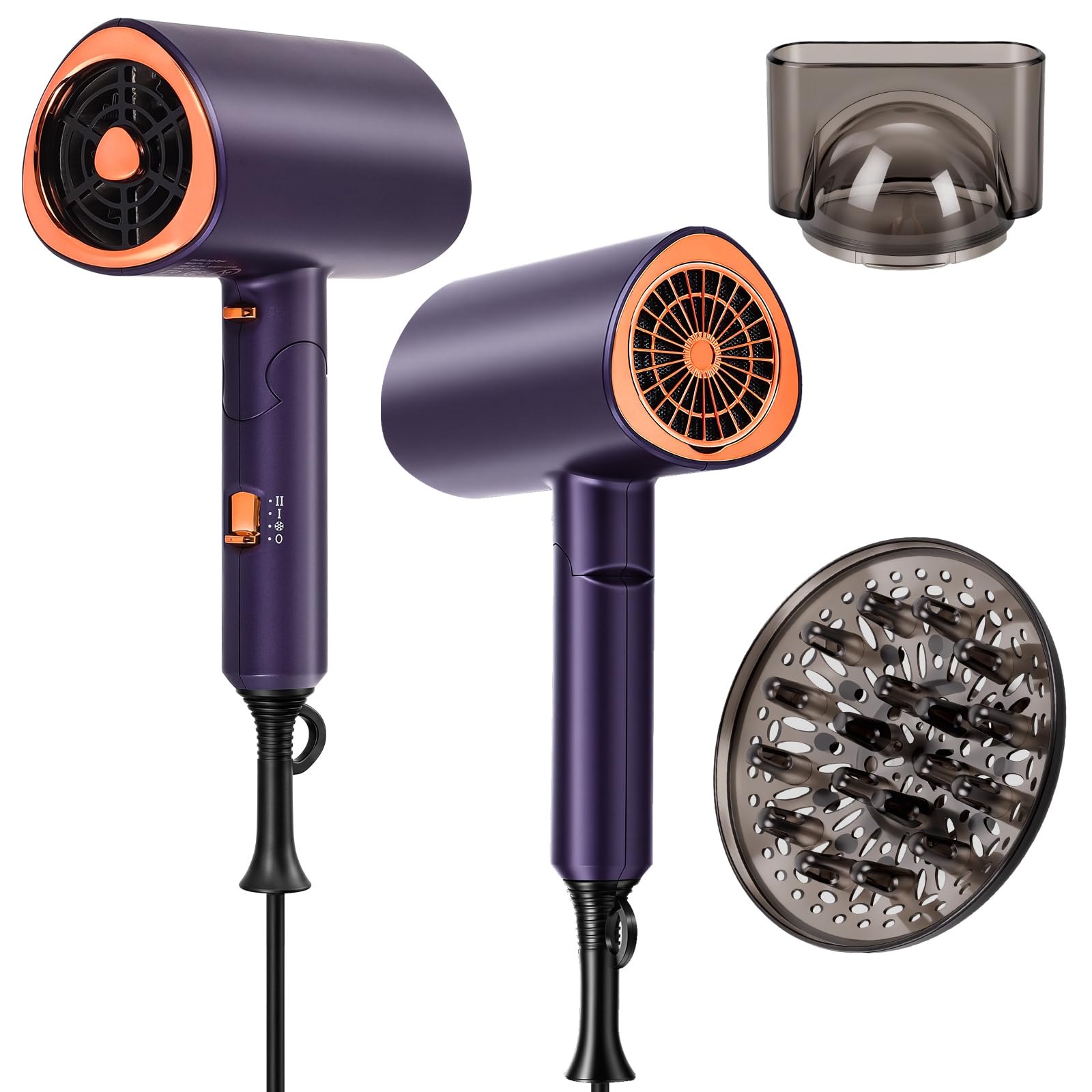 KnJuLee Travel Hair Dryer, Foldable Lightweight Blow Dryer for Fast Drying