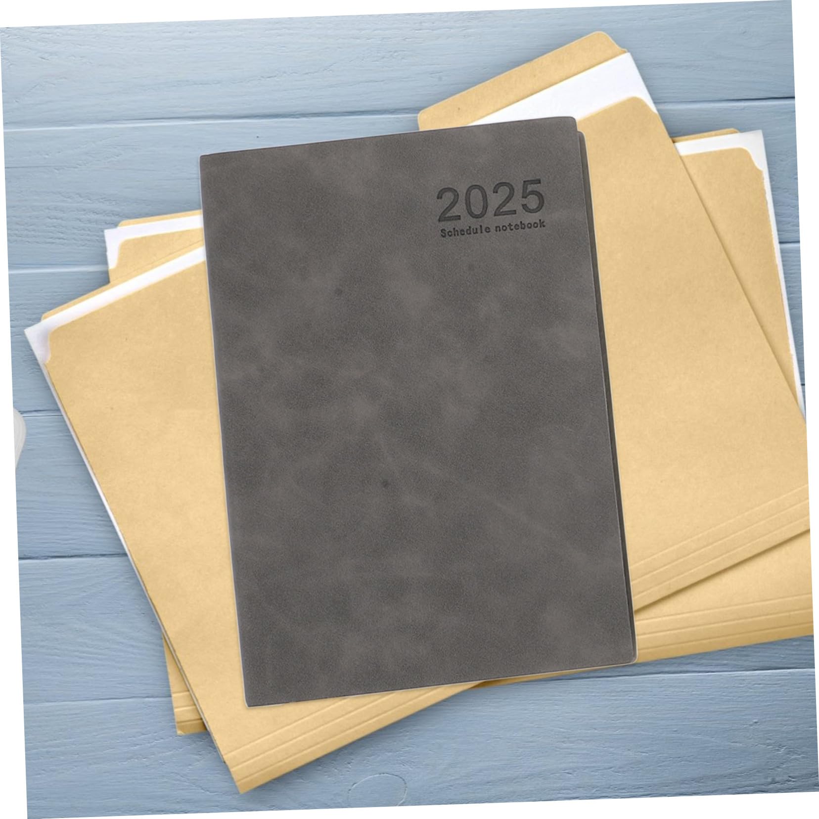 Pack Monatsplaner 2025 mit Pu Hardcover und Papier für Zeitmanagement | A5-format, Kompaktes 3 Stück, für Zuhause und Unterwegs, Modernes Design