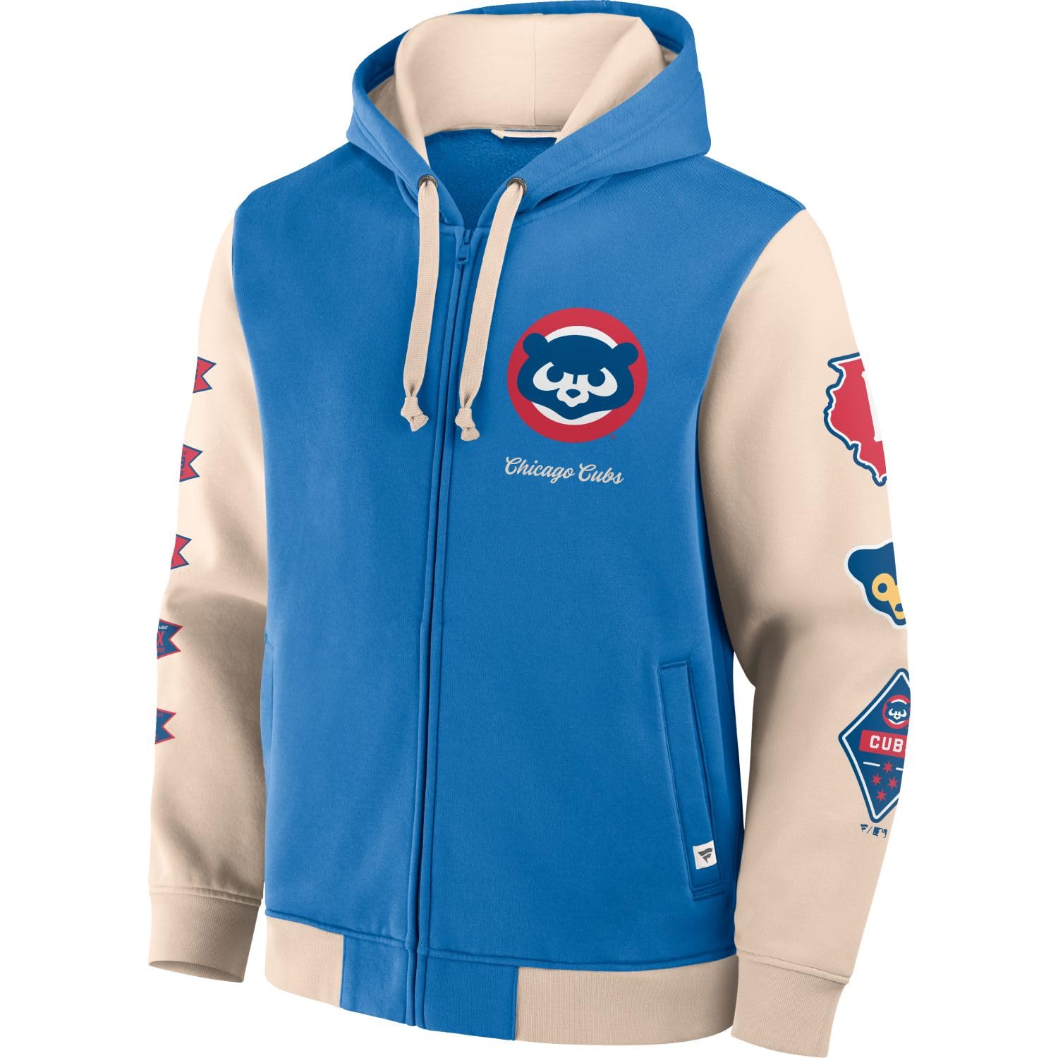 Chicago Cubs MLB retro nadruk bluza z kapturem