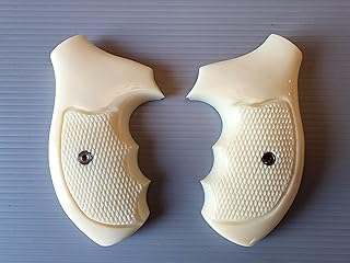 BMPL Resin New Taurus Model 85 M 85 M 85 856 94 605 941 731 650 73 M85 .38 Special 2' 2 inch Grips Ivory Color Checkered Finger Groove Handmade Handcraft White