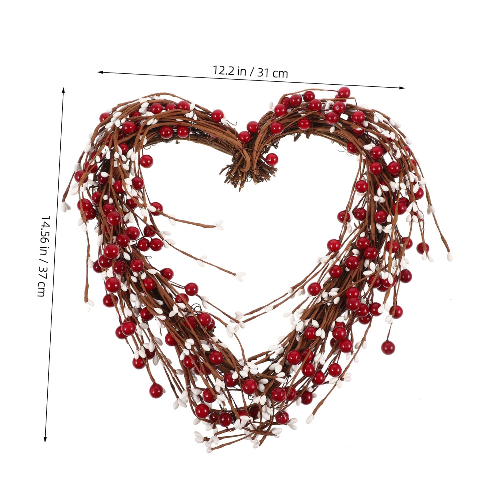 Guirnalda de Corazón con Bayas Artificiales para Colgar en San Valentín 130