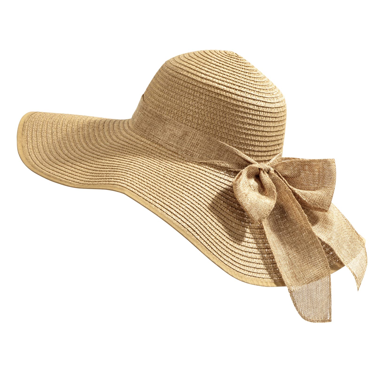Kmbcove Sombrero de Paja para Mujer Plegable Sombrero de Sol al Aire Libre Transpirable Pamelas de Playa de Verano de ala Ancha para Señora Viajes Decoración Vacaciones
