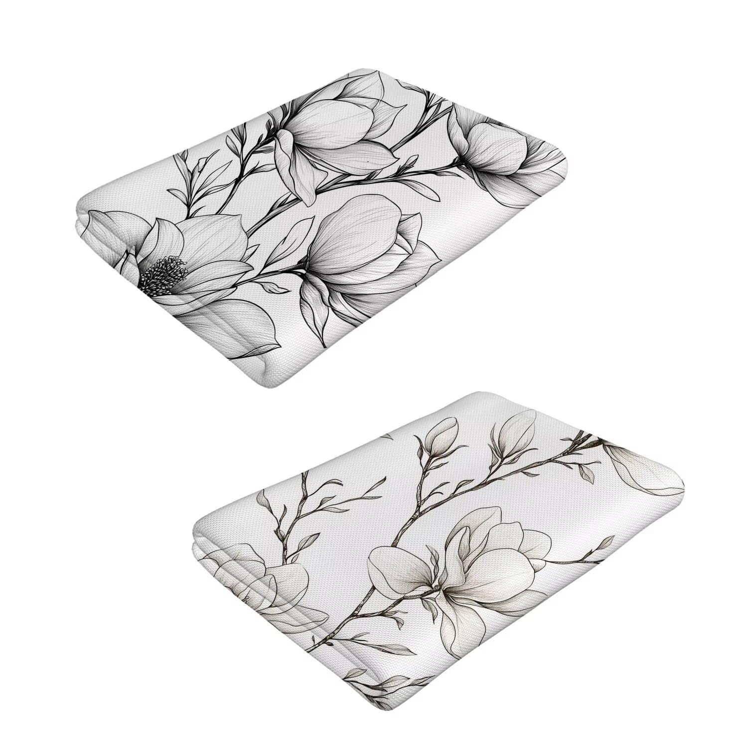 Toalla Playa 90 x 180 cm, Juego de 2 Toallas Microfibra Grande de Secado Rápido, Absorbente, Compacto, Toalla de BañO Sin Arena Verano Manta de Playa Mujer para Baño Regalo (Orquídea de jade) H-1062