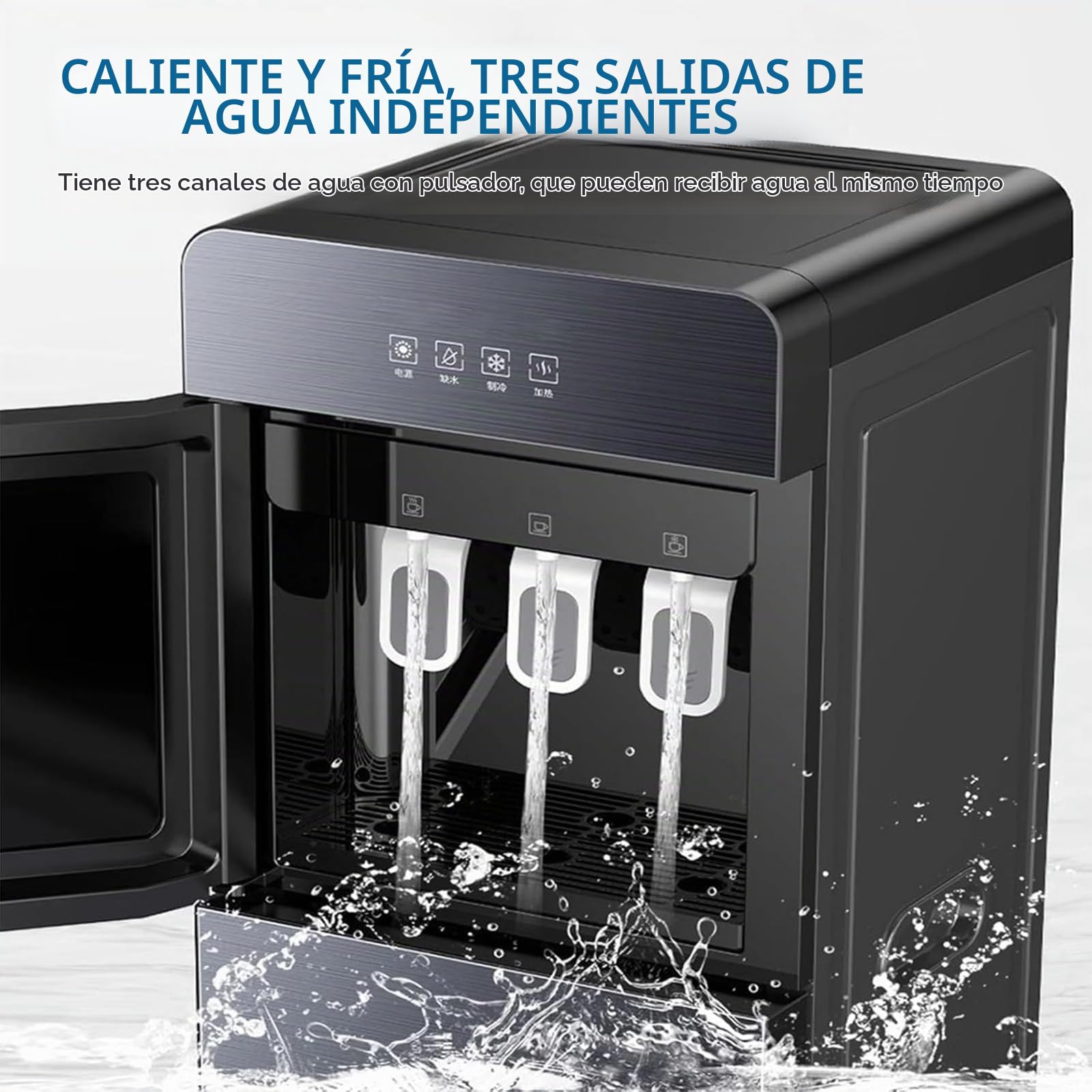 Dispensador De Agua De Pie, Dispensador De Agua Fría Y Caliente De Agua Fría para El Hogar para Casa, Office,001,88.8cm*30cm*29cm