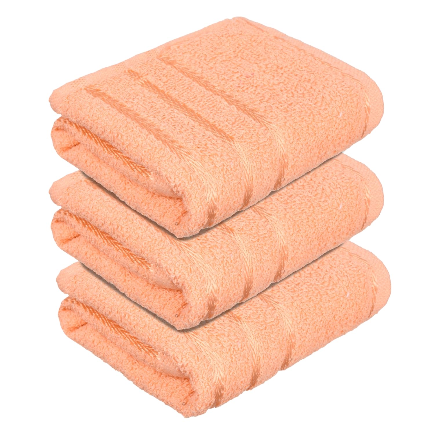 Kuber industries Face Towel | Towels for Facewash | Towels for Gym | Facewash for Travel | Towels for Daily use | Workout Hand Towel | Lining Design | 14x21 Inch | Pack of 3 | Peach (B0CNP989QD) Amazon Price History, Amazon Price Tracker