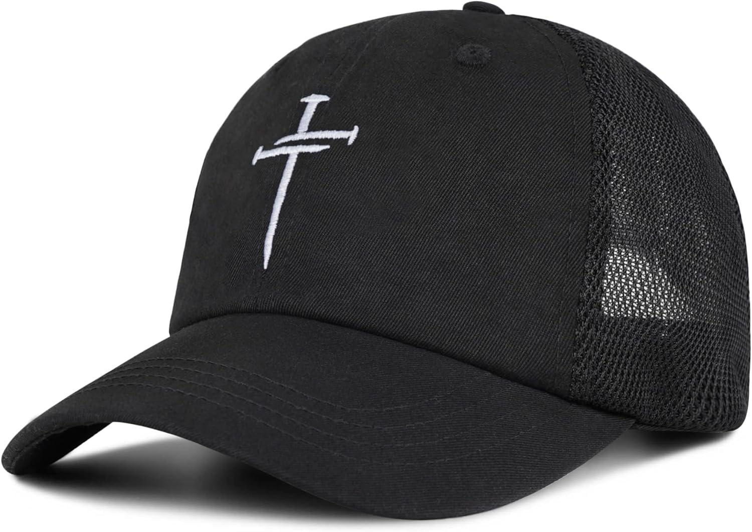 Christian Gifts for Men Women, Religious Cross Logo Embroidered Low Profile Unisex Dad Hat - Image 2