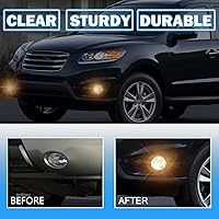 Vista 5 de Boxlight - Luces antiniebla compatibles con Hyundai Santa Fe 2007 2008 2009, un par de luces antiniebla con lente transparente para parachoques
