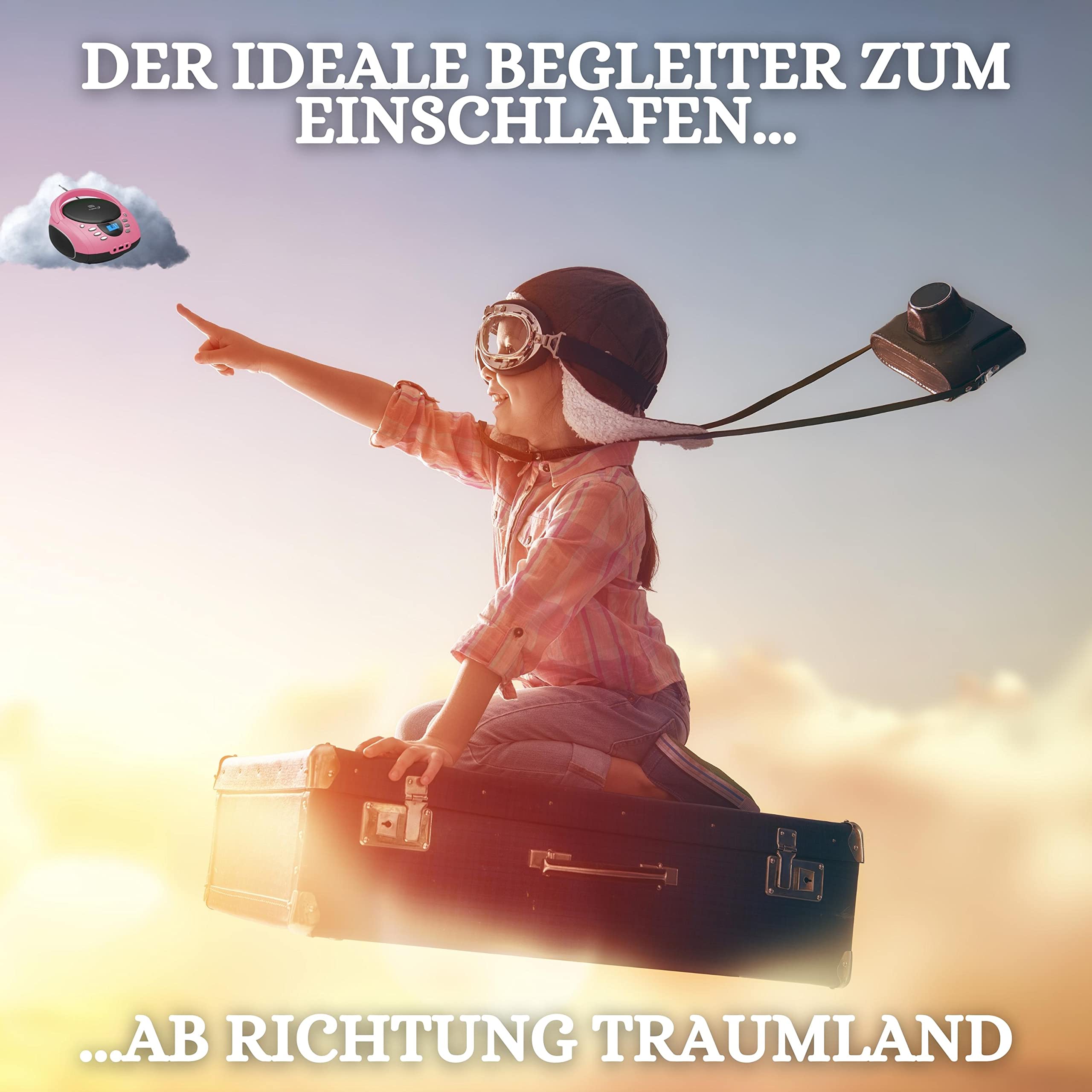 Tragbare Boombox | CD/CD-R | USB | FM Radio | AUX-In | Kopfhöreranschluss | CD-Player | Kinder Radio | Boombox | CD-Radio | Stereoanlage | Kompaktanlage (Pretty Pink)