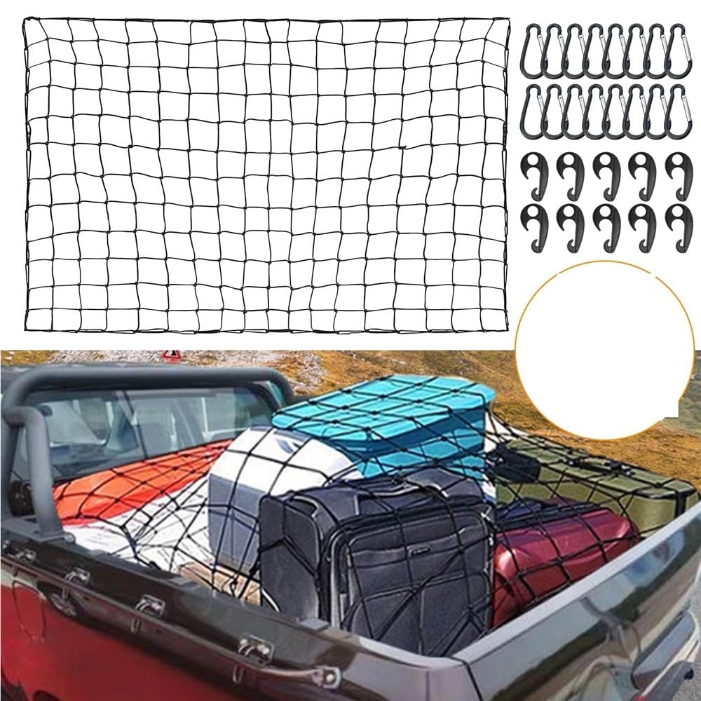 Rete portaoggetti per Bagagliaio, Borsa portabagagli Elastica per Pickup, cassone di Camion, SUV, Portapacchi da Tetto per Viaggi