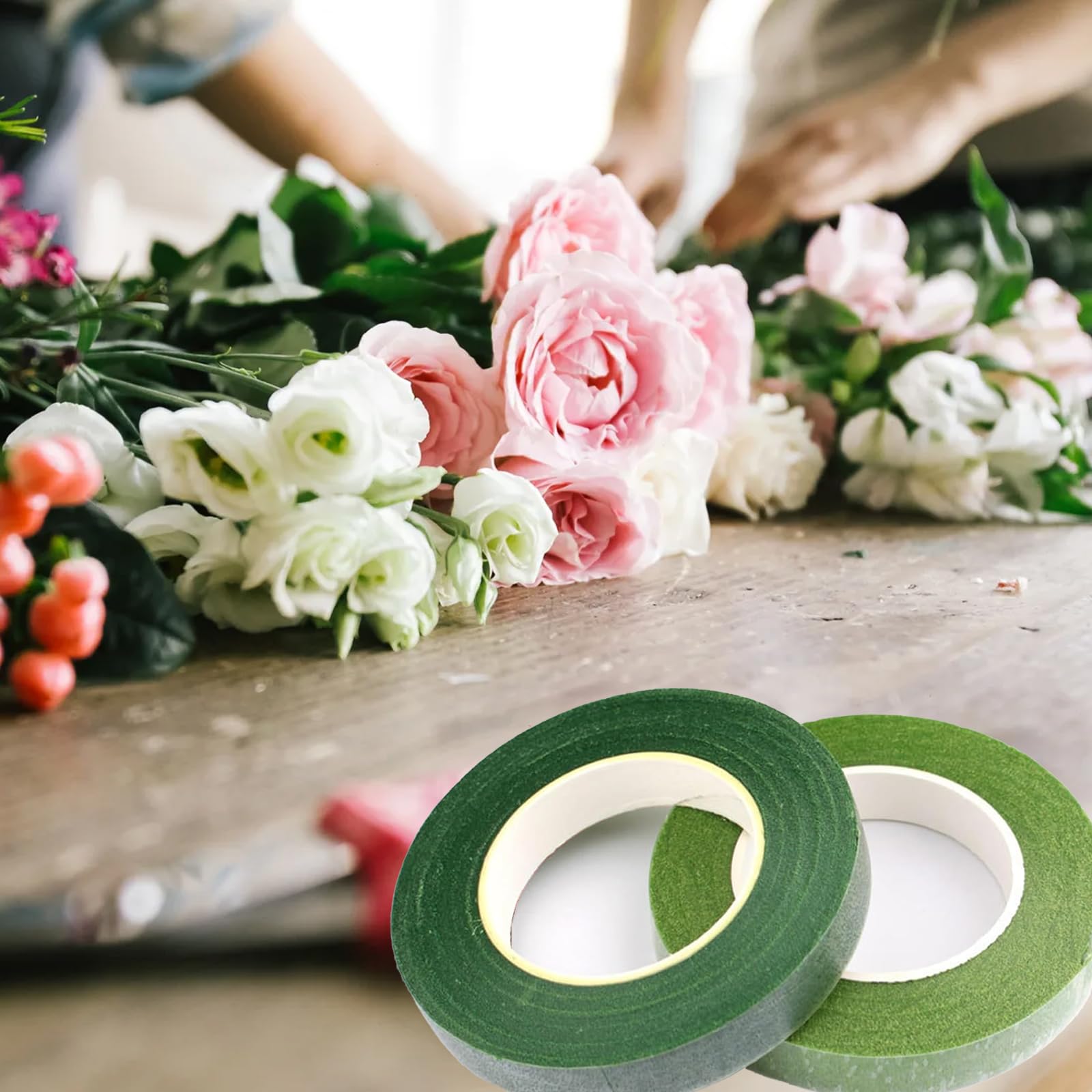 Nastro Fioristi Verde - Guttaperca Adesivo Per Bouquet E Decorazioni