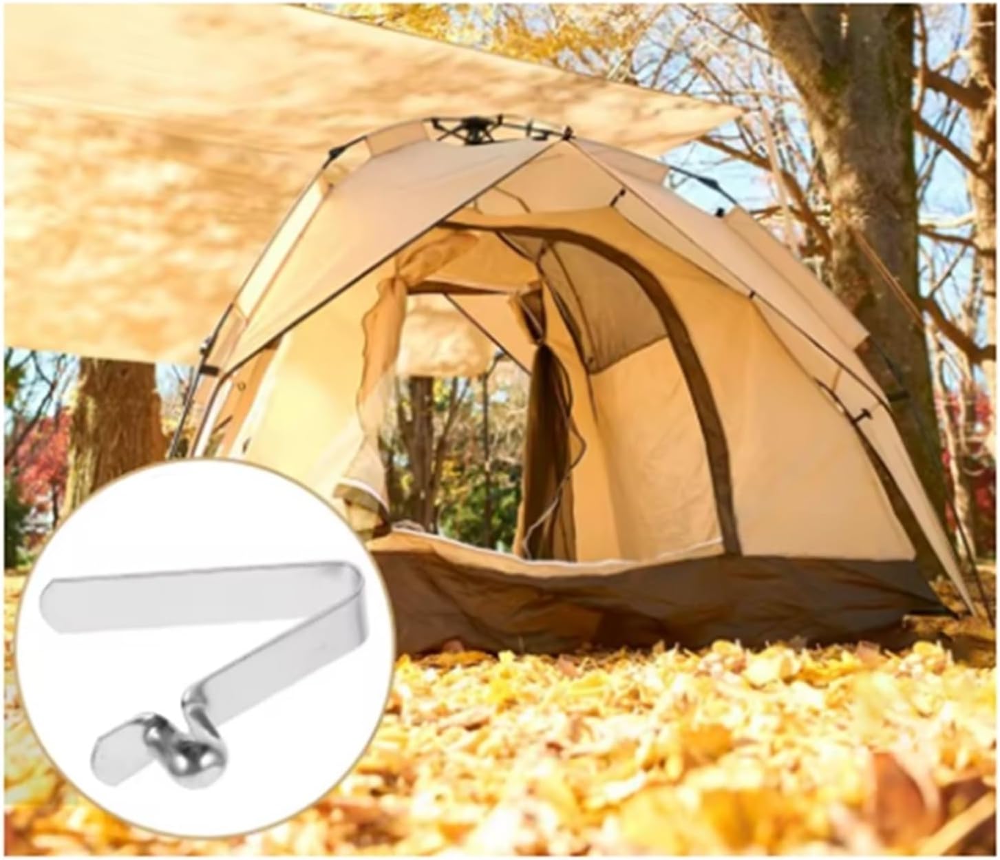 Kayak Paddle Spring Snap Clips A88K-V-Shaped Spring Sheet U-Shaped Umbrella Marbles Snaps Corner Buttons Hooks Clips