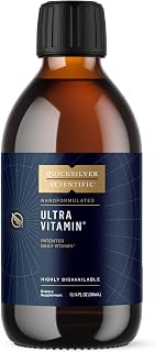 Quicksilver Scientific Liposomal Ultra Vitamin, E and K, Vitamin C, 300ml | Liquid Multivitamin and Antioxidant Supplement, Energy, Liver Health and Brain Support, Vitamin C, E, K, Fat-Soluble Vitamins