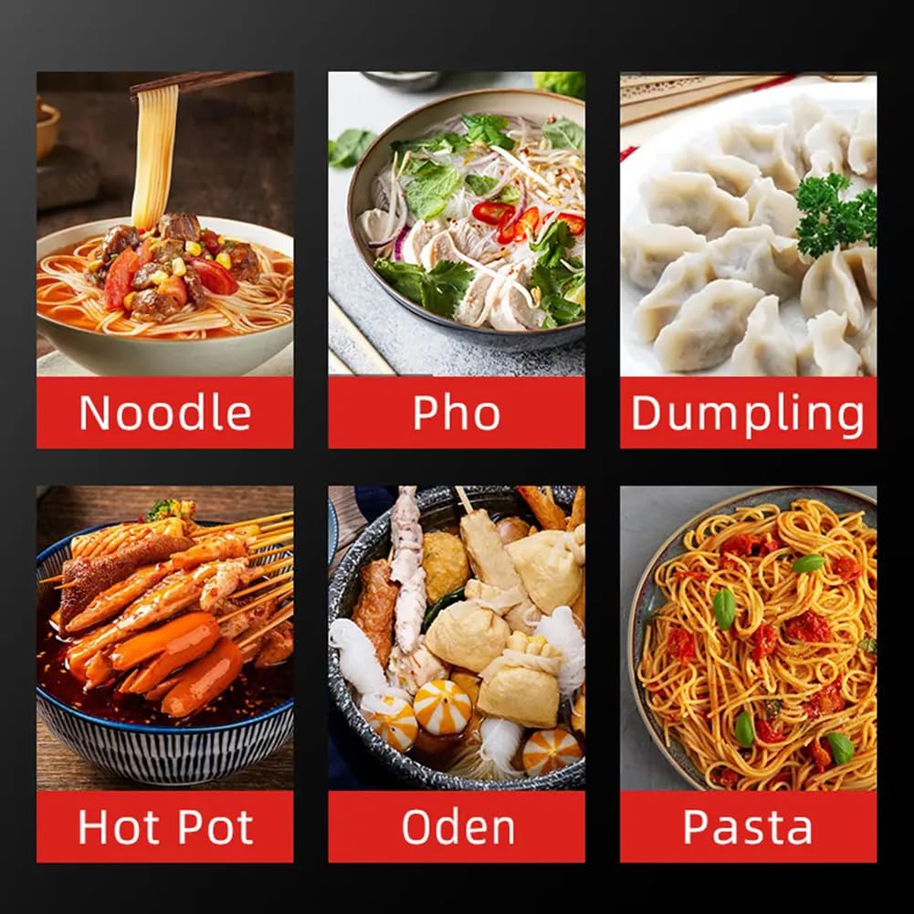 Cuocipasta a gas, in acciaio inox, con temperatura regolabile, per uso commerciale, 6 fori