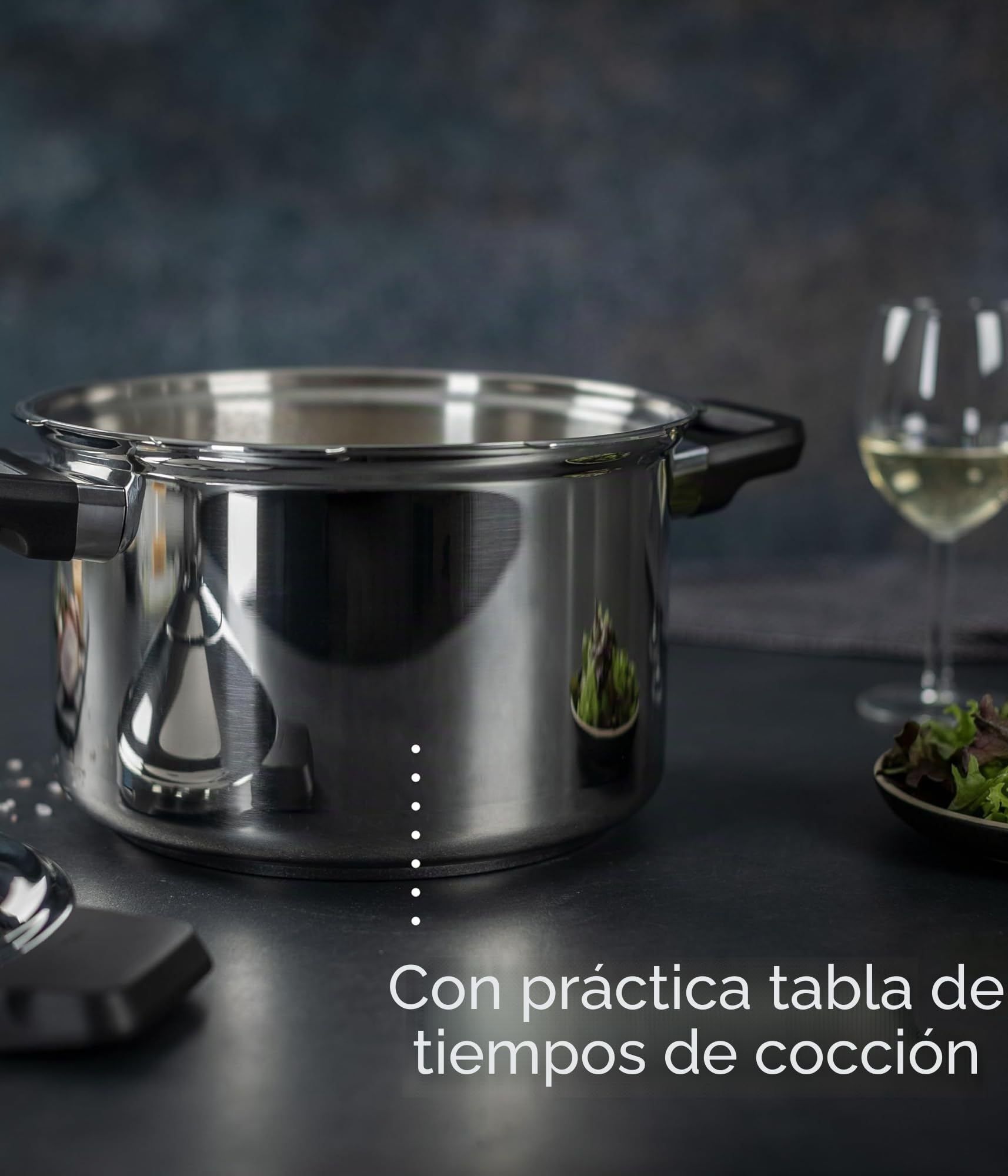 Kuhn Rikon Duromatic Hotel, Olla a presión Super Rápida con Asas 8 L. /28 cm. Olla Express Apta para Inducción, Fondo Superthermic para una buena Distribucion del Calor, Acero Inoxidable18/10