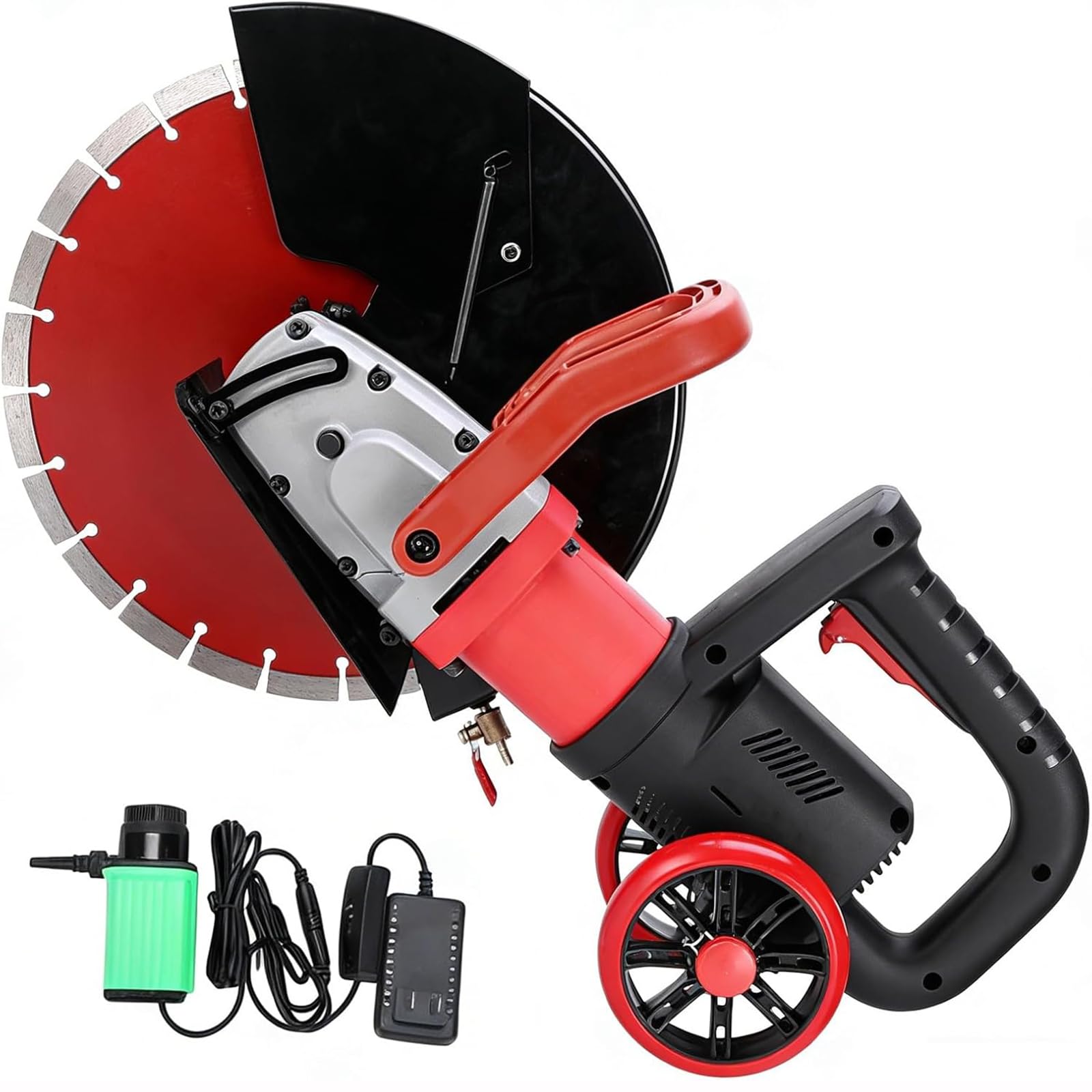 Concrete Cutting Machine, high-Power Electric Circular Saw, for Stone Cutting; 4200W Wet Cutting Machine, with Water Pump and Rollers, Electric Cutting Tools