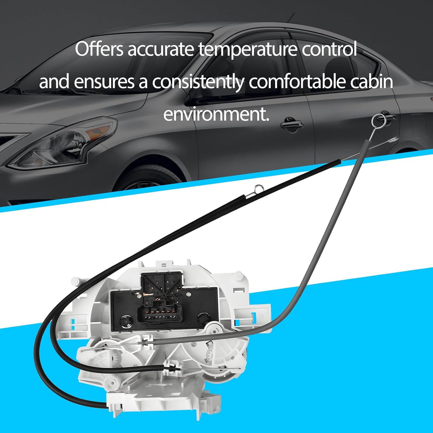 HVAC Climate Control Unit A/C Heater Temperature Module Assembly Compatble with 2014-2019 Nissan Versa/Sunny Replace 27513-9KK0A 655-72592