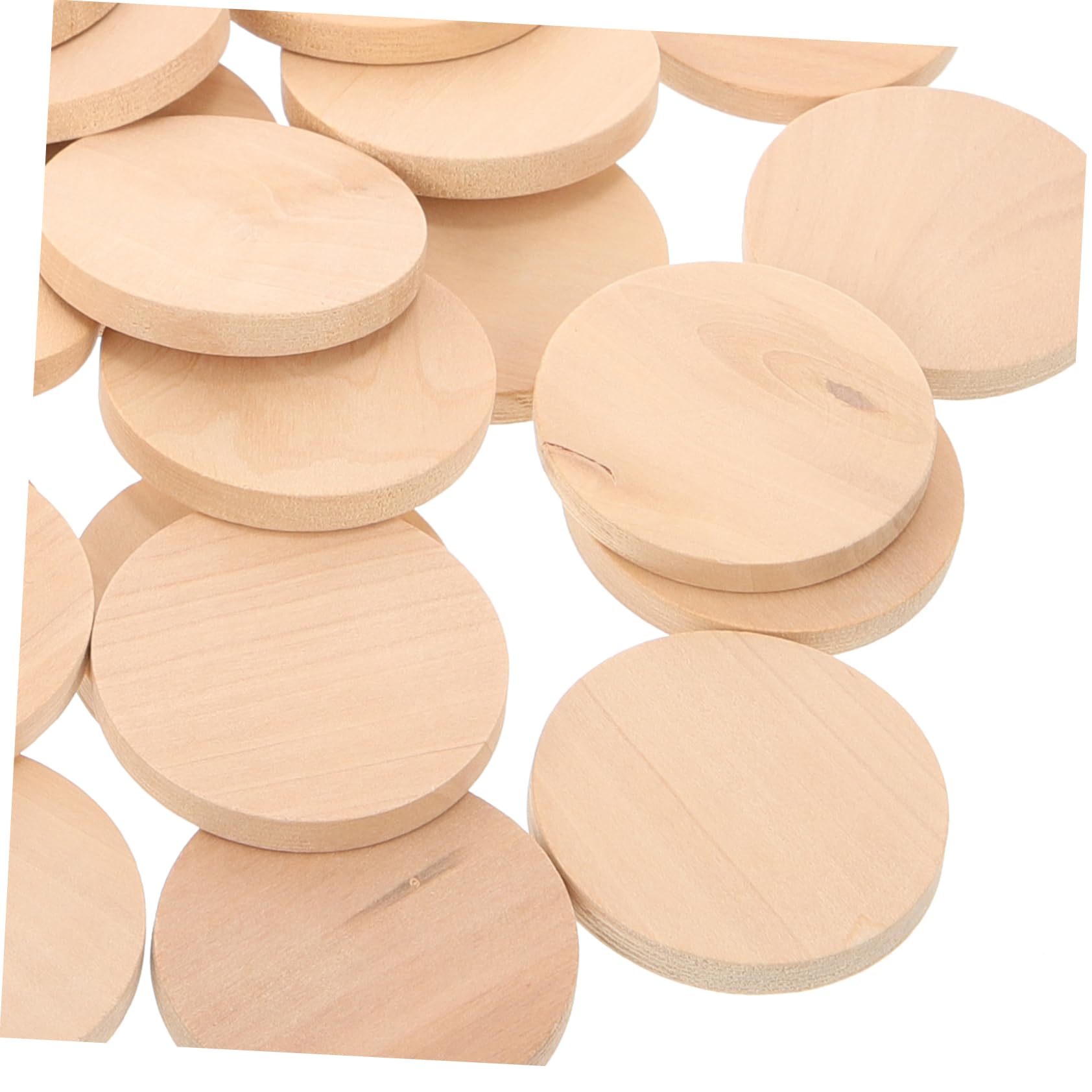 jojofuny 5 Series Rodajas De Madera Sin Terminar Manualidades Cortes De Madera Redondos Decoraciones Diy 50 Piezas X 5