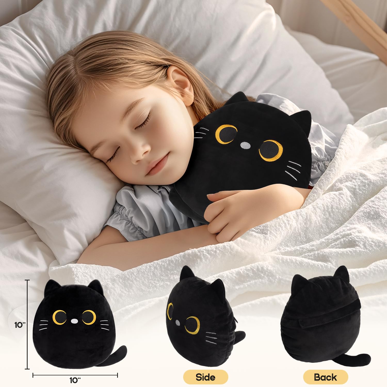 Almohadilla térmica para microondas Calambres menstruales y espalda, lindos animales de peluche para aliviar el dolor