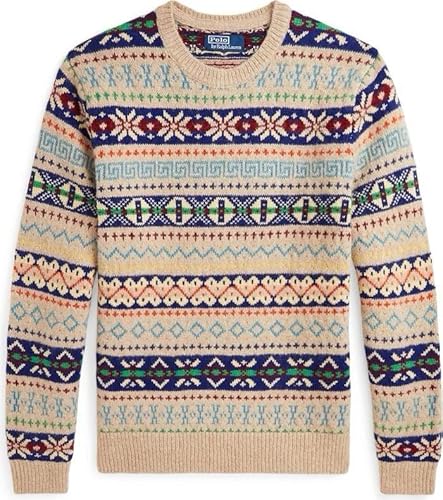 POLO RALPH LAUREN Men's Fair Isle Jacquard Wool Alpaca Holiday