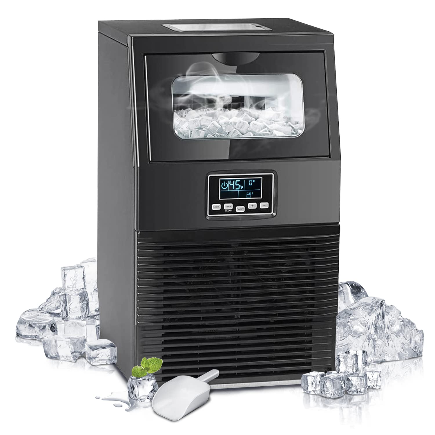 Buy SMETA Commercial Bar Ice Maker Machine Clear Ice Maker, Nugget Ice