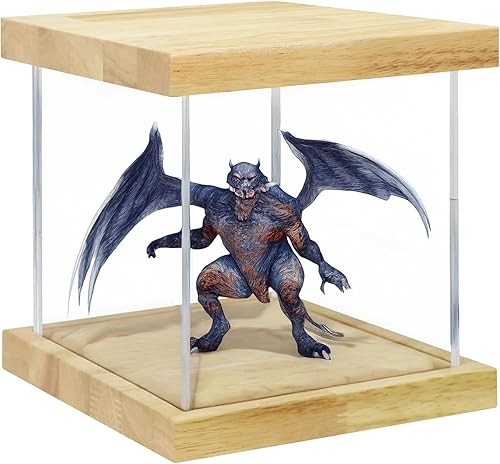 Miniatura 7 de BenchPro Vitrina de acrílico transparente para coleccionables, soporte de exhibición de cubos, a prueba de polvo, vitrina de protección para figuras