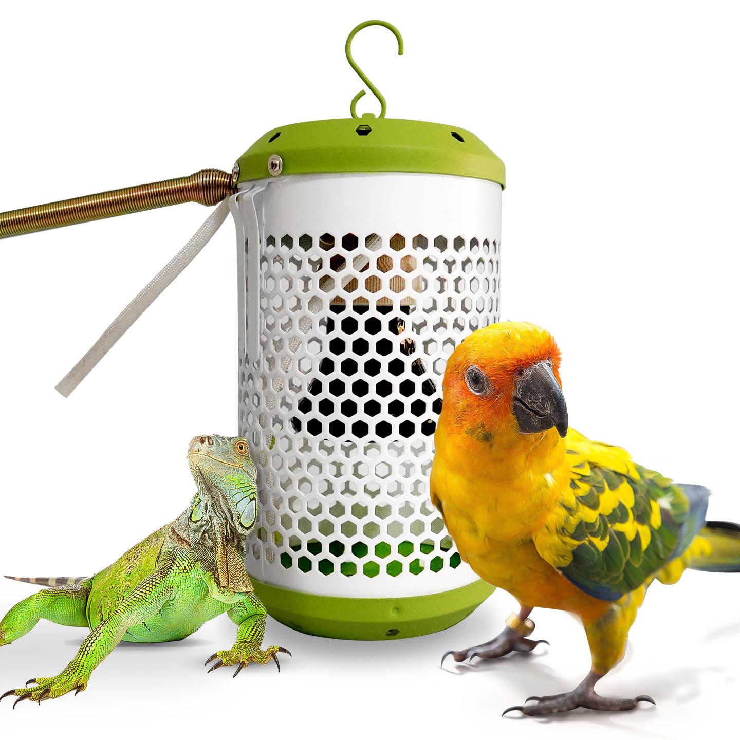 Smart Bird Cage Heater with Auto Temperature Control and Anti-bite Power Cord Protector, Safe for Touching and Reliable Heating 24x7