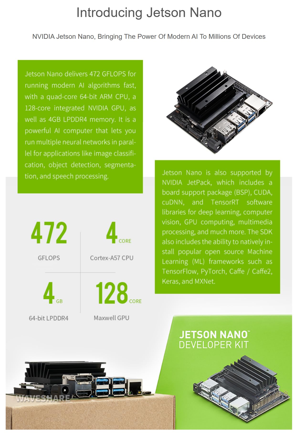 その他 Jetson Nano 4gb Jetson Nano で AI を始めよう! | NVIDIA