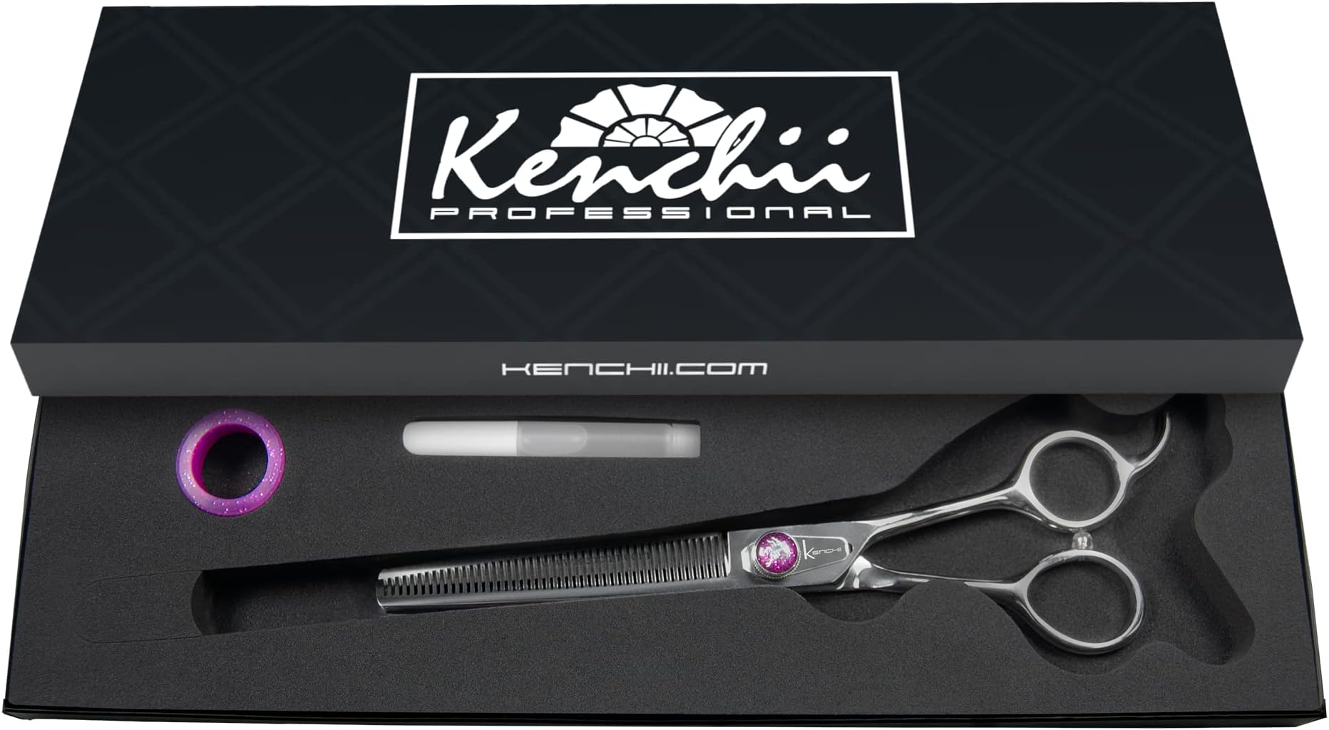 Kenchii Scorpion 24 Tooth Blending Scissors for Dogs and Pets Premium Steel