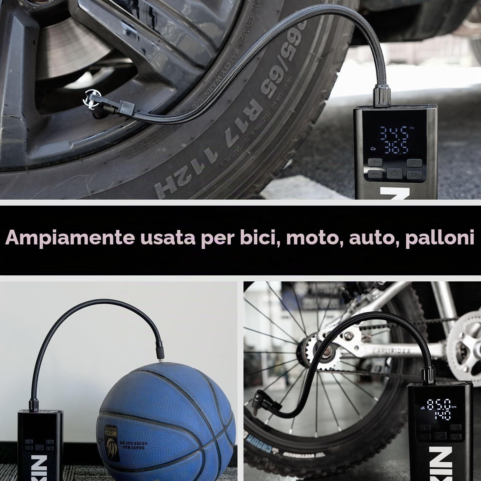 LEXIN 2 PCS Tubo in Gomma per Gonfiaggio, Tubo Gonfiaggio Pneumatici, Tubo Flessibile per Rivestimento Pneumatico da 15,8 Pollici per Pompa ad Aria elettrica P5/P4