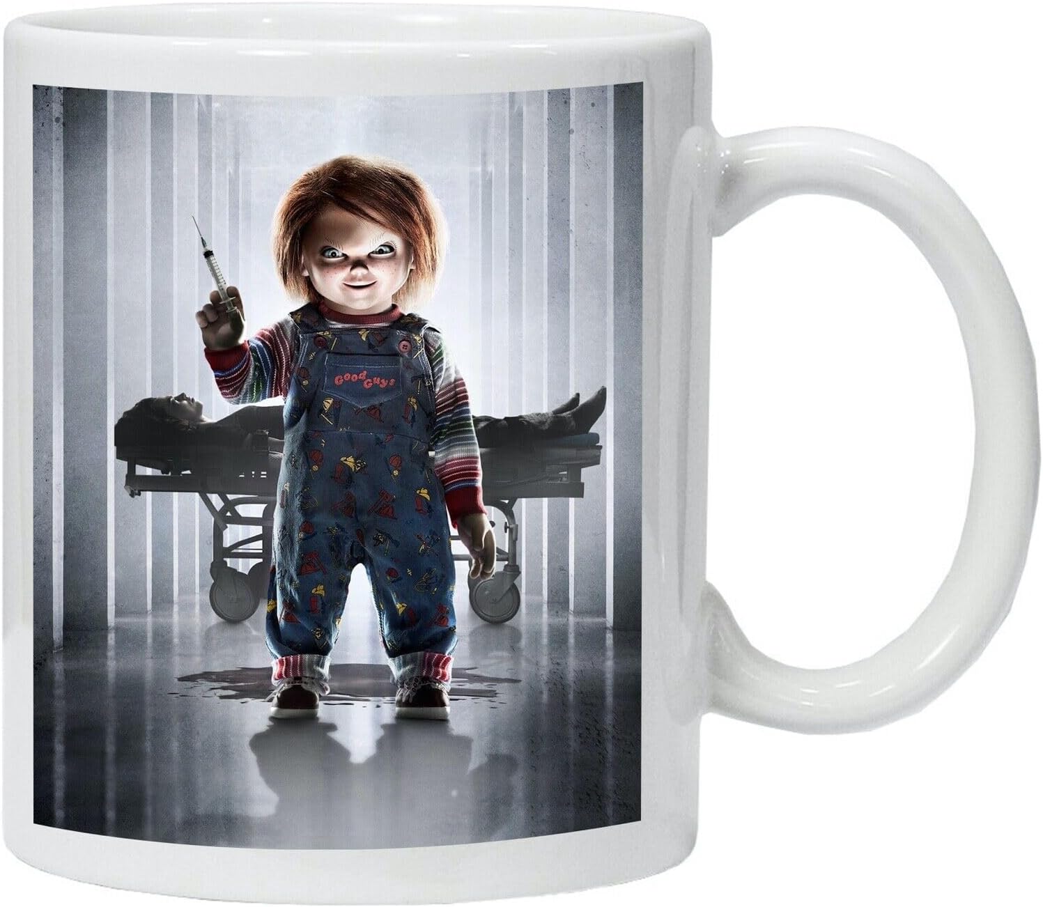 Personalised Mug Chucky Horror Movie Printed Coffee Tea Drinks Mug Gift Printed Coffee and Tea Ceramic Mug- 320 ML Ceramic Coffee Mug 0542