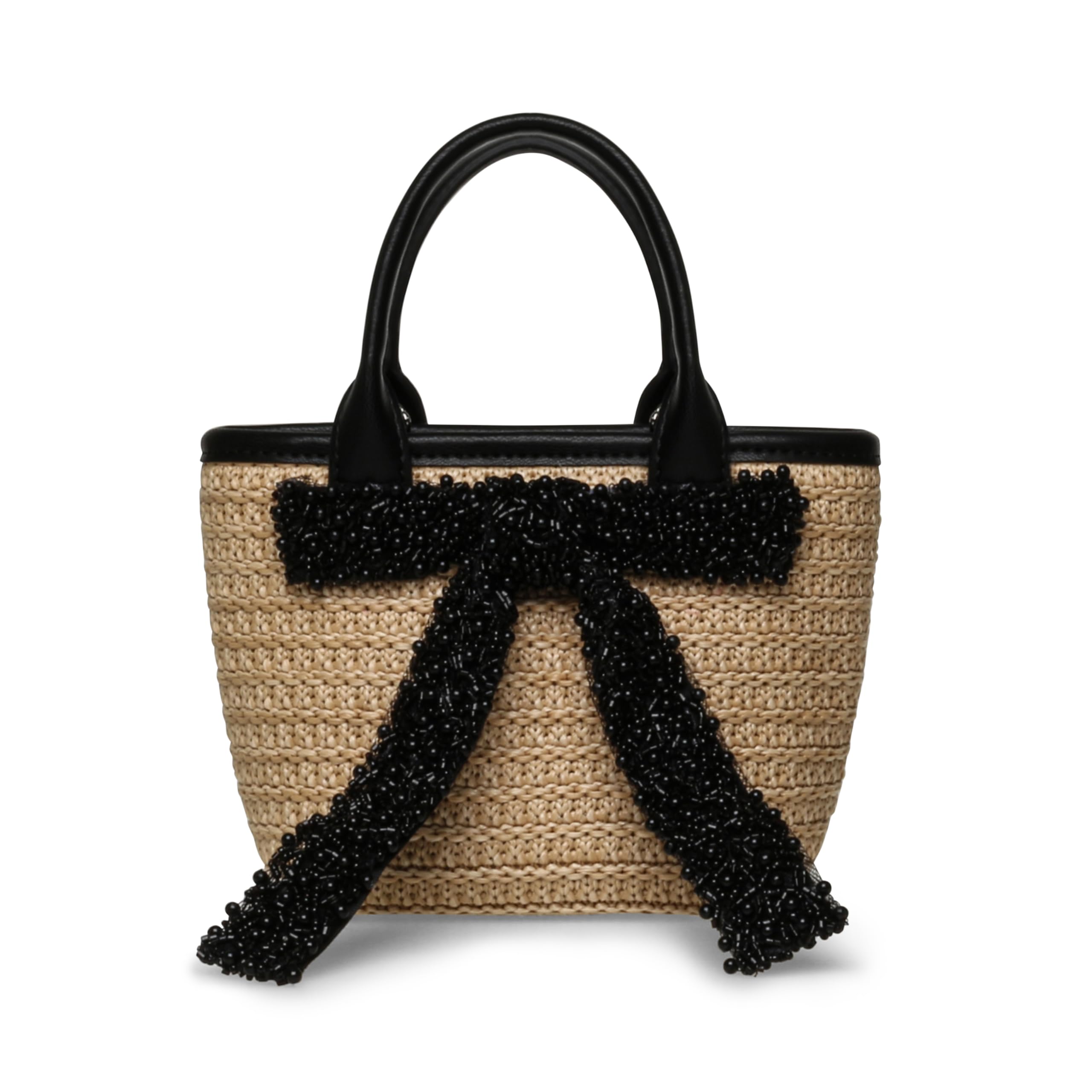 Women's Steve Madden Boww Mini Straw Top Handle W/Bow-picture-12