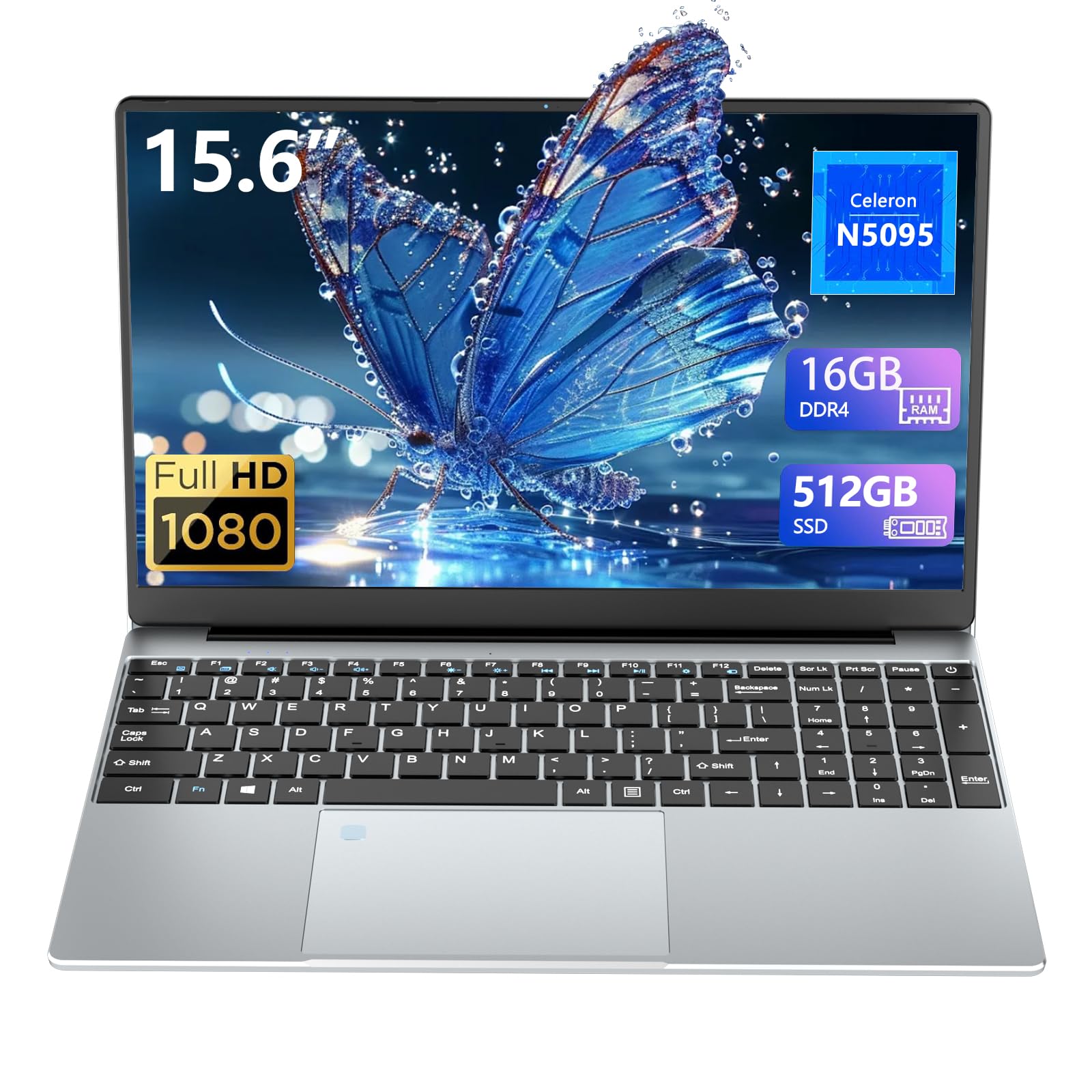 Amazon.com: 15.6 Inch Gaming Laptop, Laptop Computer 16GB 512GB