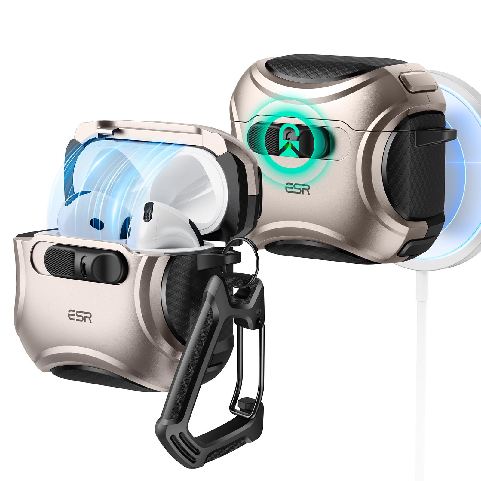 Amazon | ESR AirPods 4 ケース AirPods 第4世代 ケース(2024) (USB-C