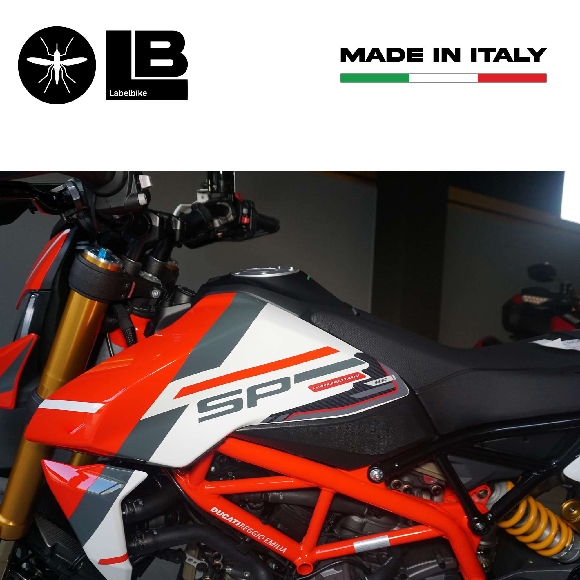 Adesivi Serbatoio Moto Adesivo Compatibile DUCATI Hypermotard 796 1100 939 Per Tappo Serbatoio Resinato Italia TP Y13 Ducati Monster