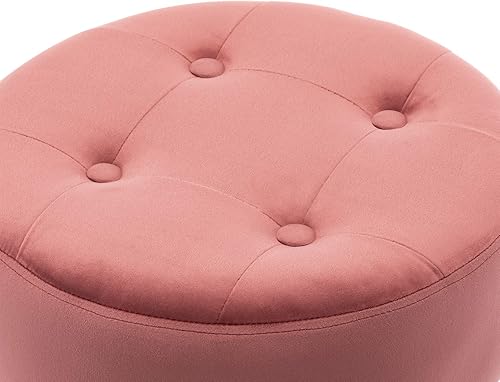 Miniatura 22 de DUHOME Taburete de tocador de cuero PU taburete de maquillaje silla de tocador altura ajustable taburete giratorio redondo otomano blanco Blanco