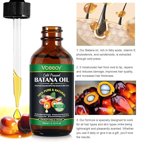 Miniatura 2 de Aceite de batana para el crecimiento del cabello Aceite de batana 100% natural y puro procedente de Honduras - Previene la pérdida de cabello,