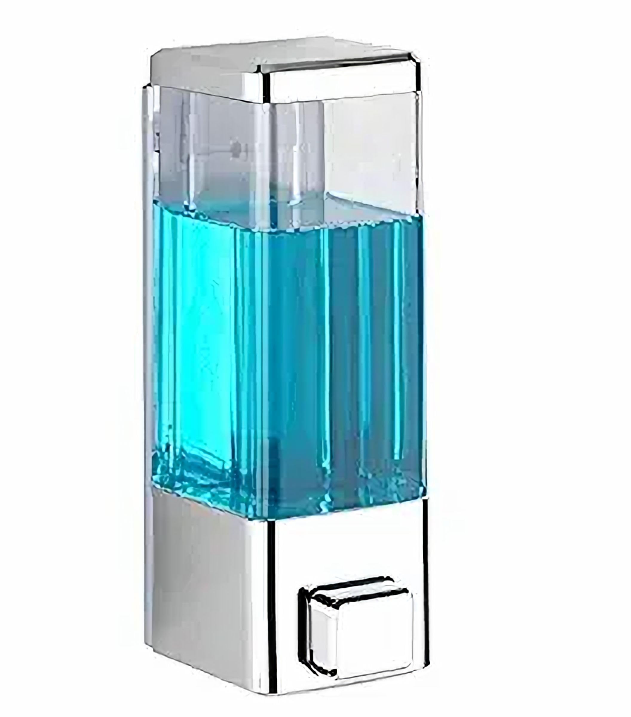 350 Ml Soap Dispenser (Chrome) (Pack of 1) - Plastic